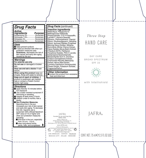 Hand Care Day care Broad Spectrum SPF 15Jafra packaging