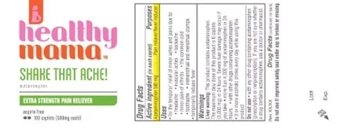 healthy mamaSHAKE THAT ACHE packaging