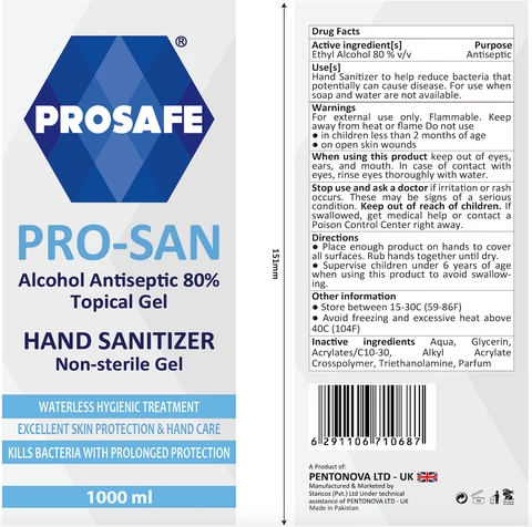 Hand Sanitizer packaging