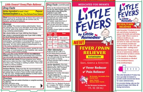Little Fevers by Little Remedies packaging