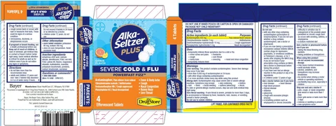 Alka-Seltzer Plus Cold and Flu, CVP / Alka-Seltzer Plus Cold and Flu, BASIX / Alka-Seltzer Plus Cold and Flu 포장