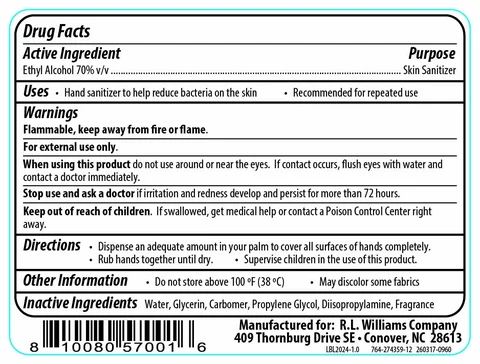 Product Label - 850 mL Cartridge (Back)