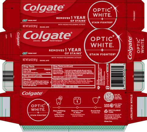 COLGATE OPTIC WHITE RELIEF packaging