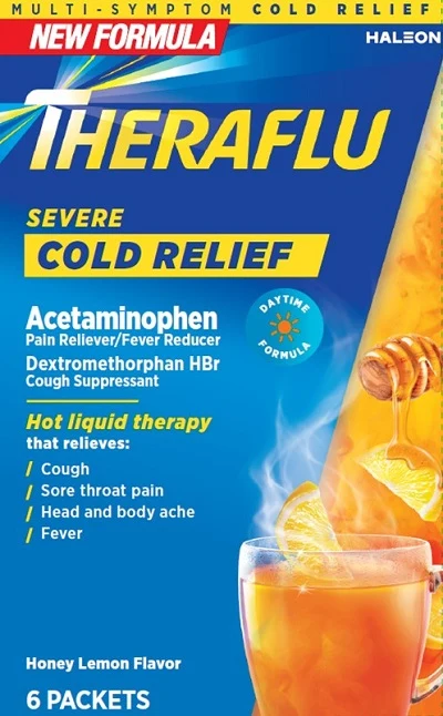 Theraflu Severe Cold Relief Daytime packaging