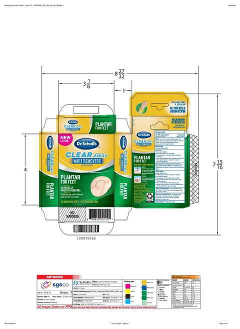 Scholls Wellness Company LLCClear Away Wart Removers 포장