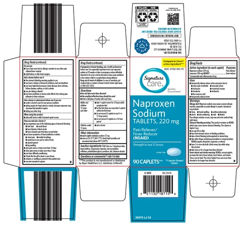 signature care naproxen sodium 포장