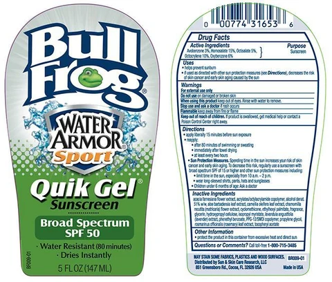Bull Frog Water Armor Sport Quik 50 packaging