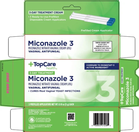 Topco Miconazole 3 packaging