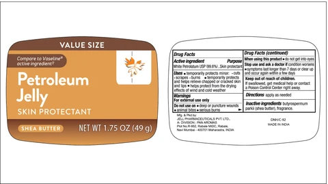Shea Butter Petroleum Jelly 포장