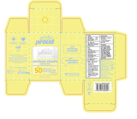 Skin Proud Serious Shade Sunscreen SPF 50 packaging