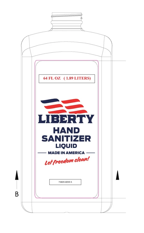 Liberty Sanitizing Hand Liquid packaging