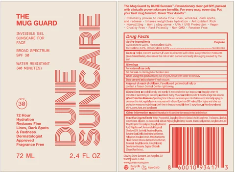 The Mug Guard Invisible Sunscreen for Face packaging