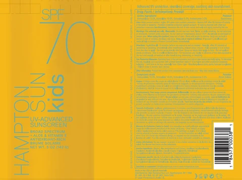 Hampton Sun SPF 70 Kids packaging