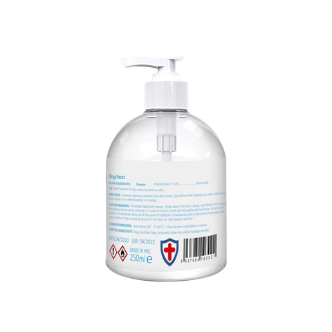 Hand Sanitizer packaging