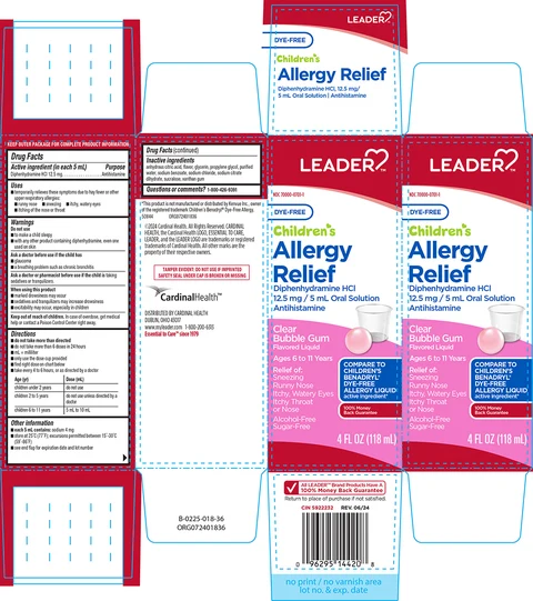Childrens Allergy Relief packaging