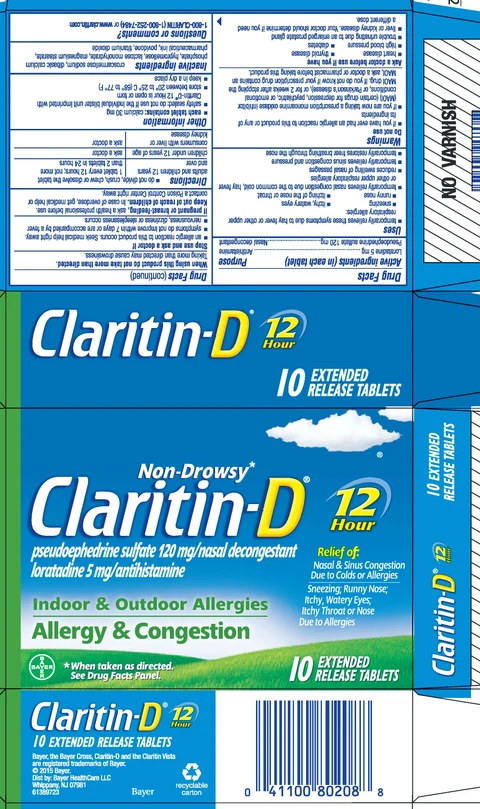 Claritin-D12 Hour 포장