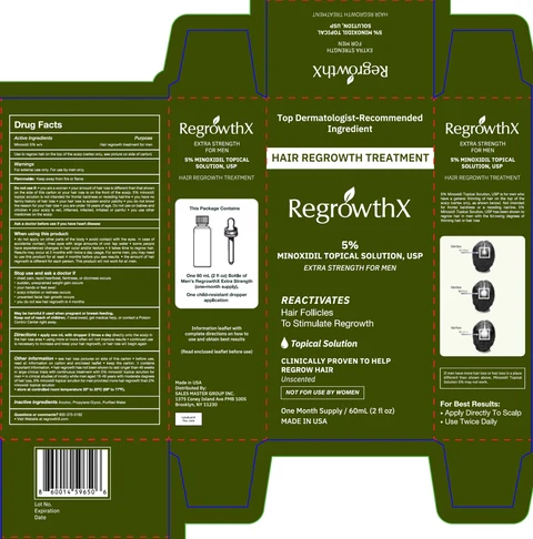 RegrowthX Hair Regrowth Treatment Minoxidil 포장