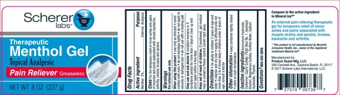 Therapeutic Menthol packaging
