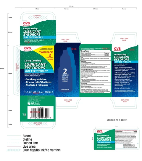 CVS Long Lasting Lubricant Eye Twin Pack 포장