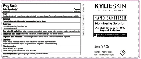 KYLIESKIN by Kylie Jenner Hand Sanitizer Non-Sterile Solution Alcohol Antiseptic 80% Topical Solution 포장