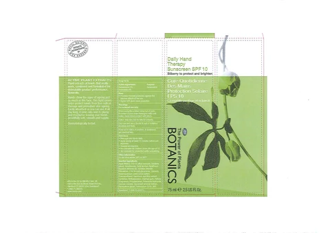 Botanics Daily Hand Therapy Sunscreen SPF 10 포장