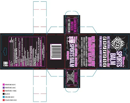 Womens Sports Balm packaging