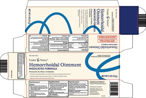 foster and thrive hemorrhoidal packaging
