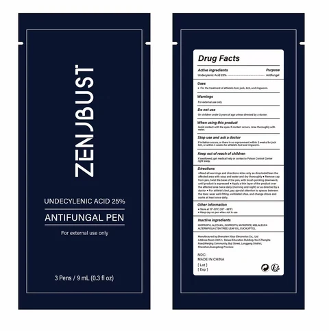 ZENJBUST Undecylenic Acid 25% Antifungal Pen 포장