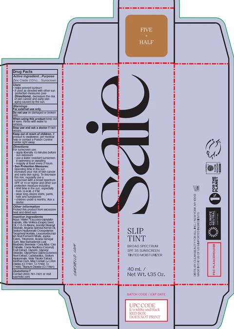 Slip Tint Broad Spectrum SPF 35 Sunscreen Tinted Moisturizer Shade Five and Half 포장