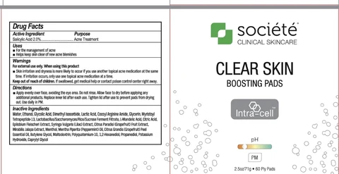 Societe Clear Skin Pads 포장