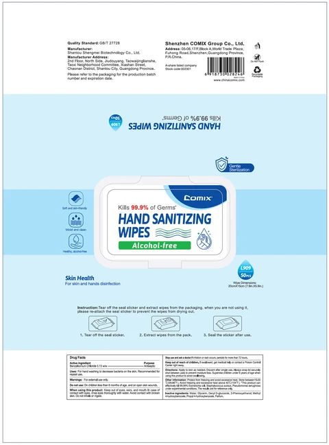 Comix Hand Sanitizing Wipes 포장
