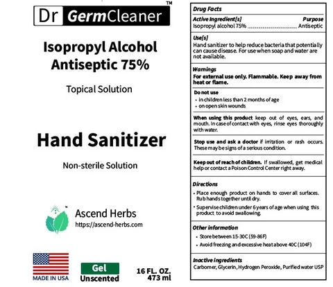 Hand Sanitizer packaging