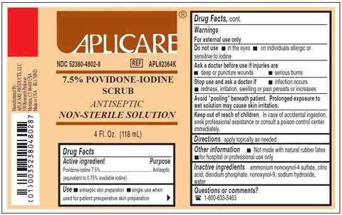 Aplicare Povidone-iodine Scrub 포장