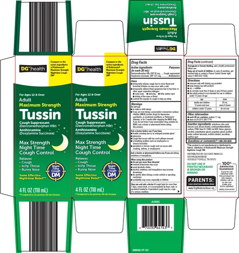 dg health tussin packaging