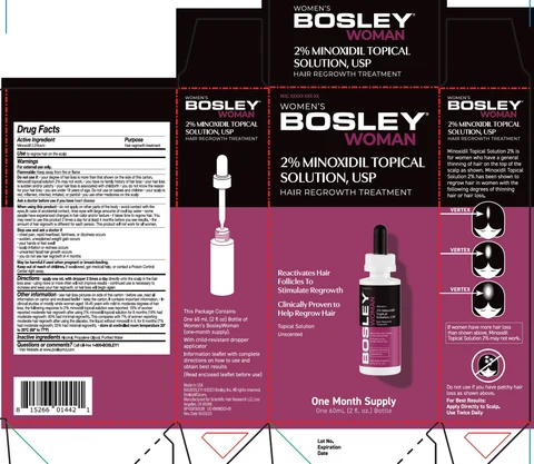 BOSLEY Woman 2 Minoxidil Topical Solution 포장