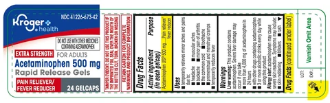 673T Kroger gelcaps 24ct label