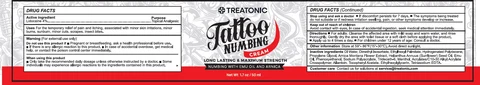 Treatonic Tattoo Numbing Cream packaging