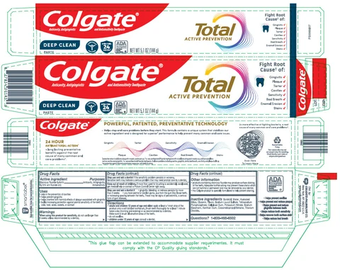 Colgate Total SF Deep Clean 포장