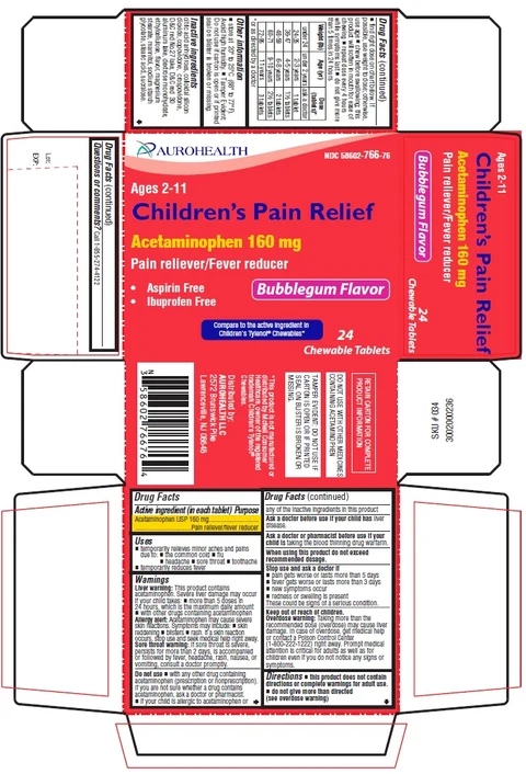 Childrens Pain Relief packaging
