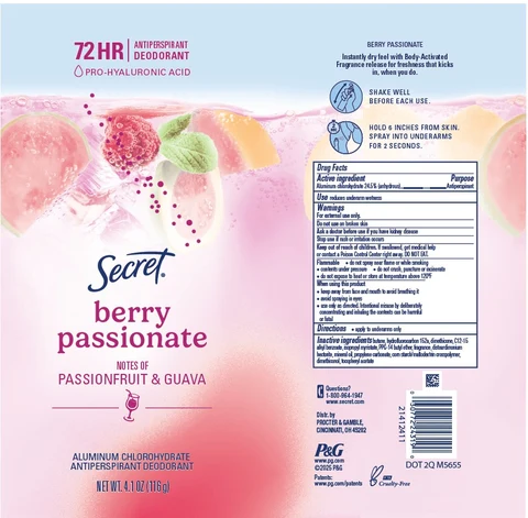 Secret Berry Passionate Passionfruit and Guava 포장