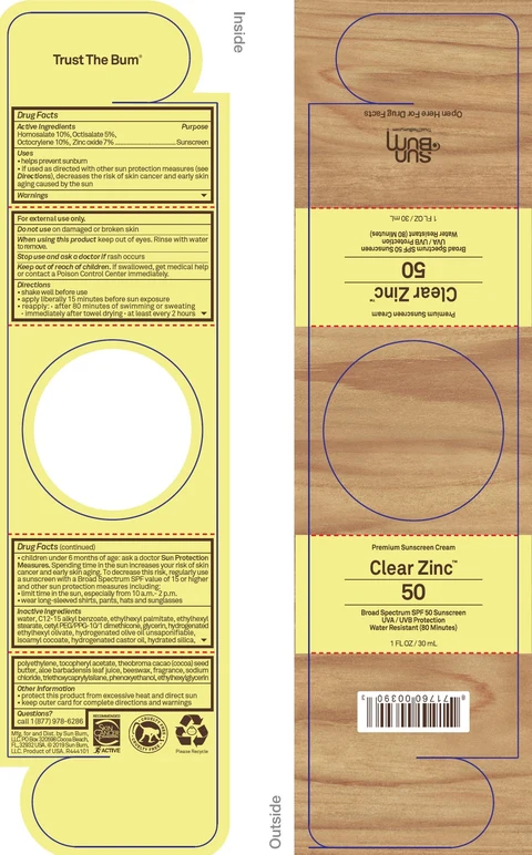 Sun Bum Clear Zinc SPF 50 Sunscreen 포장