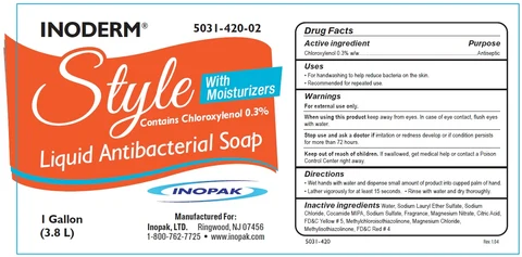 Inoderm Style Antibacterial packaging