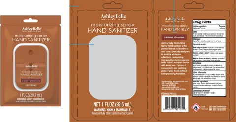 Ashley Belle Moisturizing Hand Sanitizer Caramel Cinnamon 포장
