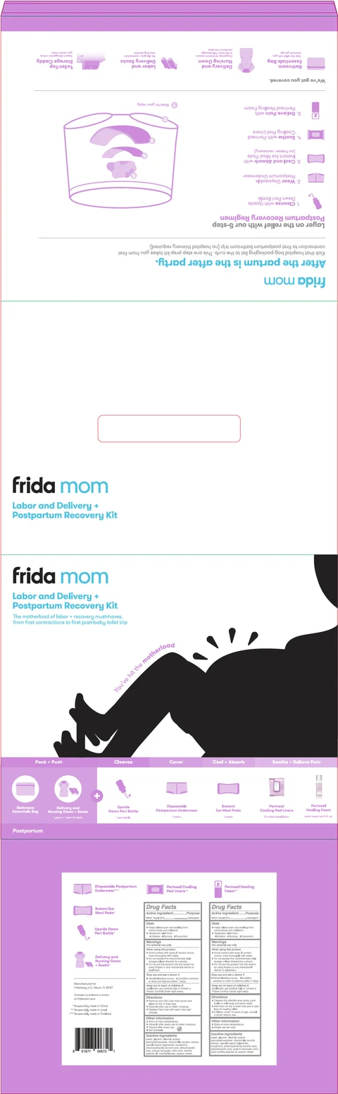 frida mom Labor and Delivery Plus Postpartum Recovery packaging