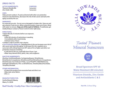 Tinted Primer Mineral Sunscreen packaging