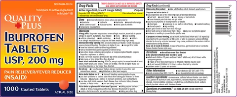 Ibuprofen packaging