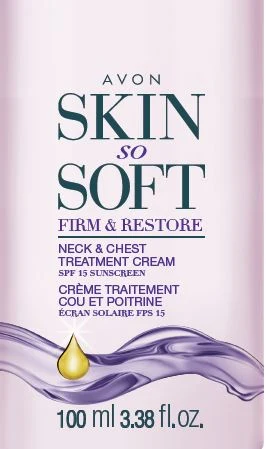 Skin So Soft Firm and RestoreNeck and Chest Treatment packaging