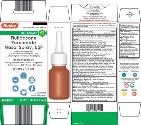 RUGBY FLUTICASONE PROPIONATE NASAL 포장