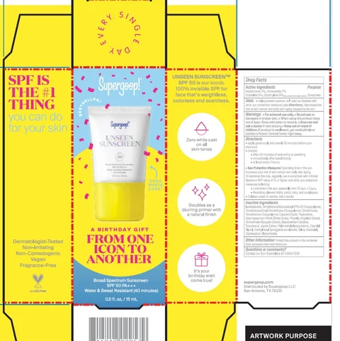 Unseen Sunscreen Broad Spectrum SPF 40 포장