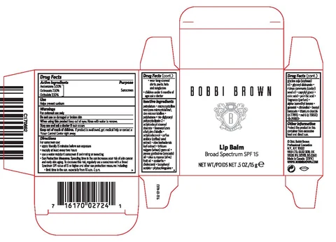BOBBI BROWN LIP BALM BROAD SPECTRUM SPF 15 포장
